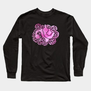 Middle finger uterus Long Sleeve T-Shirt